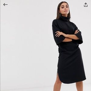 ASOS midi turtle neck dress